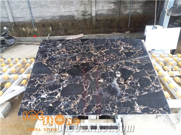 China Athen Portoro Slabs & Tiles, Marble Skirting, Marble Wall Covering Tiles, Marble Fllor Covering Tiles, Marble Versailles Pattern