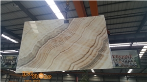 China Nature Beige Onyx/Chinese Onyx Slabs&Tiles/Light Color Onyx/Bookmatch/Interior Wall and Floor Applications
