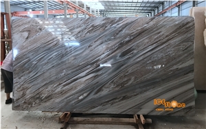 Palissandro Blue Marble Slabs Tiles, Natural Stone for Floor and Wall Covering Tile, Cut to Size, Countertops, Vanity Tops, Bookmatch Unique Pattern