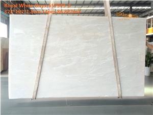 Royal White Onyx Pure Slabs and Tiles Decoration Material/China Snow Ice Jade/Natural Wall Cladding Stone/A Grade Polished/Big Gang Saw Slab Stock
