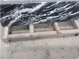 Polished Nero Marquina Marble Tiles,Black and White Marble Slabs & Tiles, Spain Black Marble, Black Spain Marble Tiles & Slabs,Black Marble Floor Covering Tiles