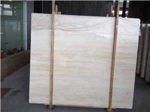 Polished White Travertine Slabs&Customized&Tiles/White Travertine Stone for Interior Wall Cladding & Wall Covering/ Travertine Pattern/Travertine with Veins