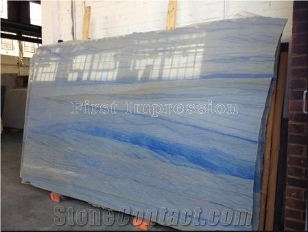 Brazil Quartzite/Book Matched Azul Imperial Natural Quartzite/Brazil Blue Quartzite for Wall Tiles & Swimming Pool & Countertops/Royal Blue Quartzite/Blue Macauba Big Slabs