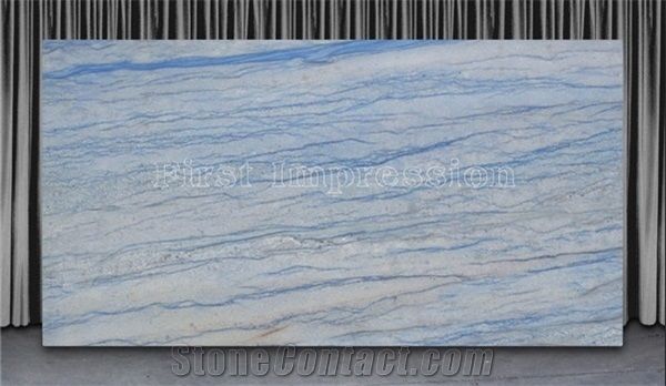 Brazil Quartzite Book Matched Azul Imperial Natural Quartzite