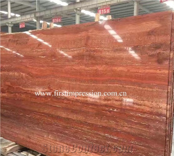 Hot Sale Red Travertine Tiles and Slabs/Red Travertine/Classic Travertine/Travertine Big Slabs/Travertine Tiles/Travertine Slabs/Travertine Stone