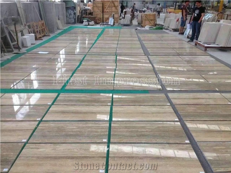 Italin High Quality Silver Grey Travertine Tiles & Slabs/Grey Polished Travertine Floor Covering Tiles/Walling Tiles/Grey Travertine Big Slabs