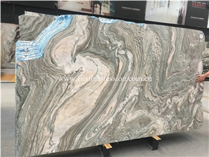 New Green Marble/Multicolor Green Marble Tiles & Slabs/China Sea Wave/Colorful Green Marble/Wave Green/Sewweed Green/Verde Nuvolato/Wave Multicolor Green Marble Big Slabs