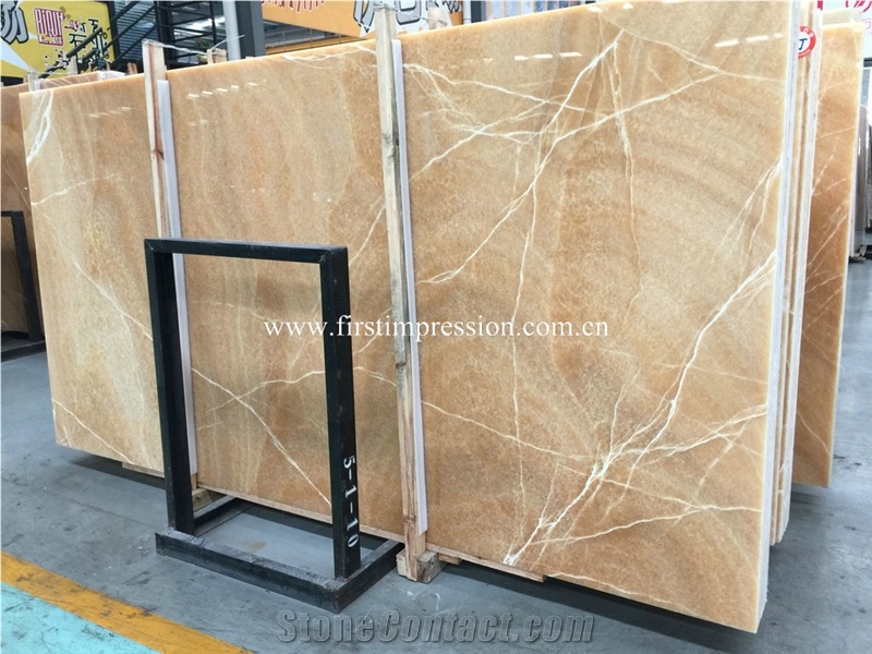 New Polished Chinese Honey Yellow Onyx Slabs & Tiles/Onyx Wall Covering Tiles/Onyx Floor Covering Tiles/Yellow Onyx Big Slabs