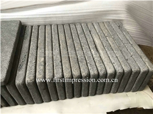 Popular China Grey Basalt Stone/Gray Basalt Tiles/Basalto/Grey Basalt/Andesite/Lava Stone/Walling/Flooring/Cladding Slab