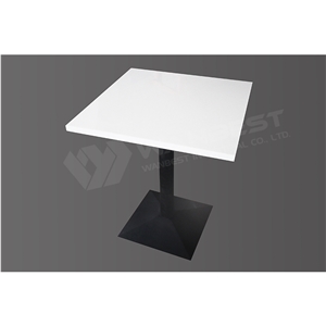 Factory Supply White Home Coffee Juice Fast Food Dining Drinking Table