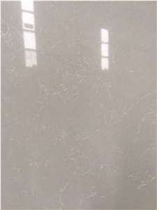 Artificial Quartz Stone B3009 Carrara Grey Solid Surfaces Polished Slabs & Tiles Engineered Stone for Hotel Kitchen Counter Top Walling Panel Environmental Building Materials