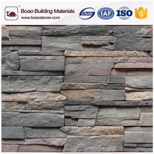 Faux Reef Rock Stacked Stone Panel Siding