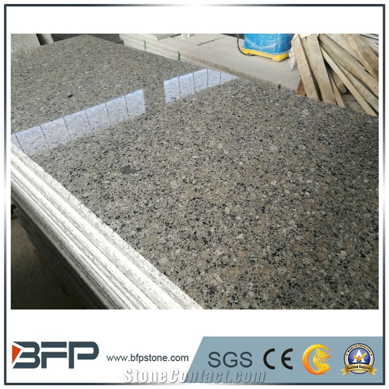 Chinese Grey Diamond Granite Slabs for Kitchen Countertop & Bar Tops