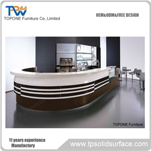 Artificial Marble Stone Restaurant Bar Counter Table Tops Design, Interior Stone Acrylic Solid Surface Restaurant Bar Table Counter Tops Design, Interior Stone Restaurant Furniture for Sale