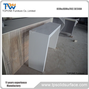 Artificial Marble Stone Small Bar Counter Cabinets with Sink, Interior Stone Acrylic Solid Surface White Small Home Bar Cabinets for Home Furniture