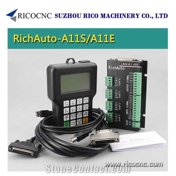 Richauto A11 Dsp Cnc Controller, Handle Dsp Controller System,3 Axis Cnc Router Controller