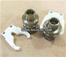 Ricocnc Machine Tools, White Hsk63f Tool Changer Grippers, Cnc Tool Forks for Hsk, Atc Tool Clip Cradle for Hsk Tool Holder