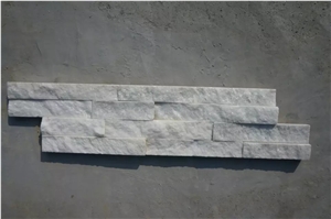Pure White Quartzite (Gc-103 Z/S Shape) / 4 Rows/Culture Stone/Stone Veneer/Wall Stone/ Natural Quartzite