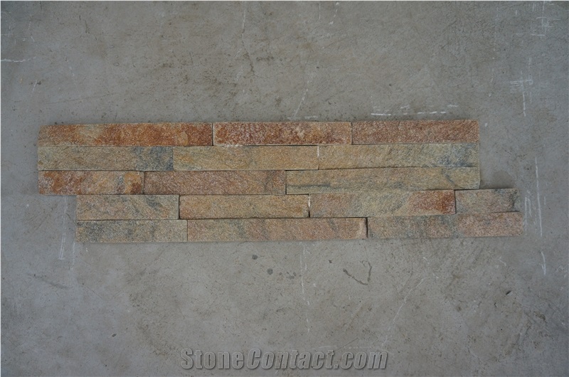 Rusty Quartzite (Gc-105 Z/S Shape) / 5 Rows/Culture Stone/Stone Veneer/Wall Stone/ Natural Quartzite