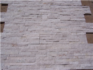 White Quartzite (Gc-102) / 5 Rows/Culture Stone/Stone Veneer/Wall Stone/ Natural Slate