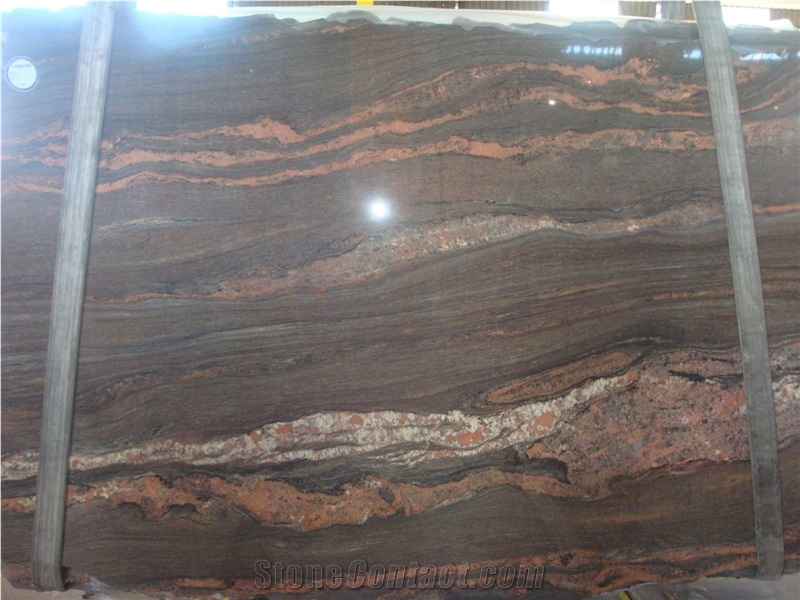 Wood Bordeaux Granite Slabs