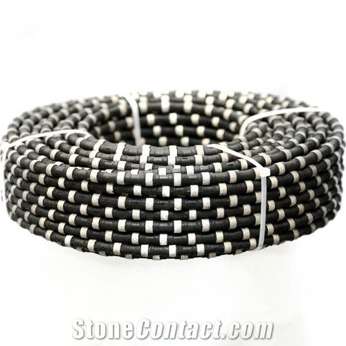 10.5mm/11mm Diamond Wire Saw Cutting Marble Diamond Rubberized Rope for Cutting Marble