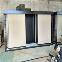 Ceramic Tile Sample Board Show Stand Showing Shelf Steel Floor Tile Display Frame for Ceramic Marble Granite Limestone Quartz Mosaic Building Materials
