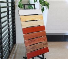 Gravel Flooring Wing Rotating Steel Tile Display Stands Racks for Ceramic Marble Granite Limestone Quartz Mosaic Building Materials