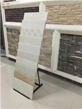 Metal Basalt Display Racks Limestone Shelf Granite Sample Board Display Stand Racks Sandstone Exhibition Racks White-Onyx Displays