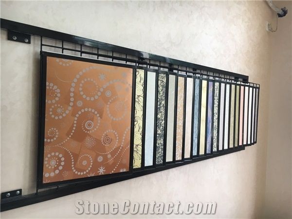 Metal Display Racks Ceramic Tile Shelf Translucent Displays Sample Board Display Racks Onyx Display Racks