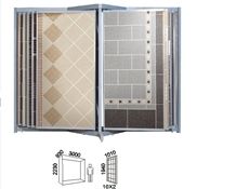 Metal Display Racks Ceramic Tile Shelf White-Granite Display Racks Beige-Marble Display Stand Racks
