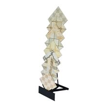Metal Tile Display Stand Racks Tile Shelf Ganite-Tiles Displays Ceramic Tile Retailers Marina Stands White-Onyx Display Stand Racks