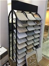Quartz Sample Board Display Stands Ceramic Tile Shelf Countertops Displays Metal Tile Waterfall Exhibition Display Racks Ceramic Display Racks