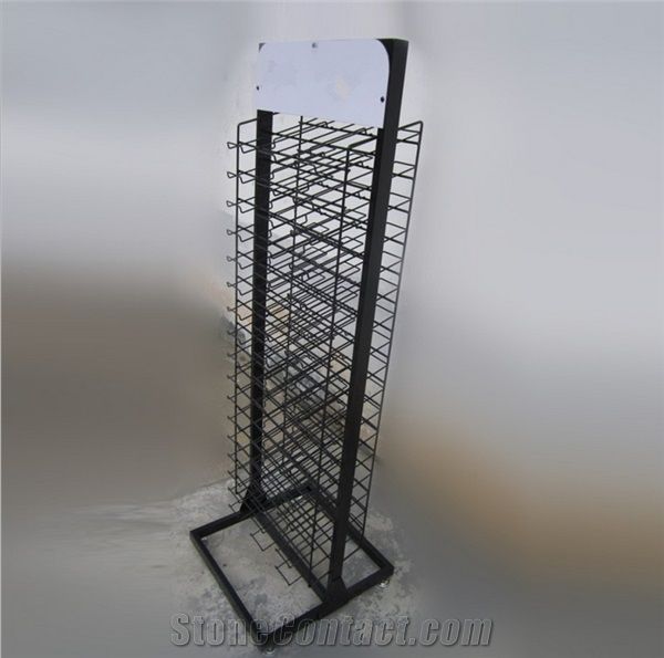 Rotating Wing Sliding Drawer Steel Tile Display Stands