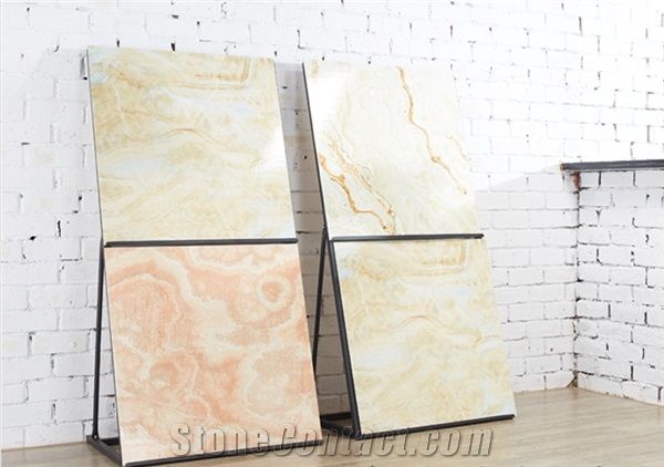 Sandstone Display Stand Racks Sample Board Display Stands Onyx Stand Racks Tile Display Cases