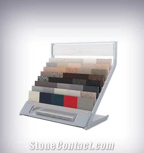 Simplified Style Marble Slab Display Rack Quartz Stone Table Display Stand Tower Acrylic Desktop Quartz Stone Displays Stands Counter Display Shelf