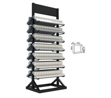 Spinning Stone Display Waterfall Stone Display Rack Floor Waterfall Display Rack Tile Display Racks for Granite Marble Quartz Mosaic Limestone Building Materials
