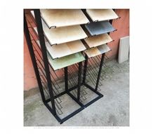Waterfall Tile Display Racks Wing Tile Display Metal Rotating Stone Racks Sample Board Slab for Granite Marble Quartz Mosaic Limestone Building Materials