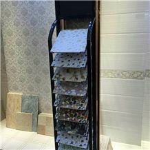 White-Marble Display Racks Limestone Shelf Ceramic Tile Shelf Countertops Displays Ceramic Tile Retailers White-Onyx Display Stand Racks