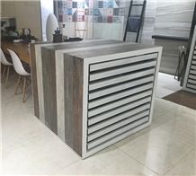 White-Marble Quartz Display Stand Racks Sample Board Display Stands Laminate Flooring Display Stands Granite Display Stands