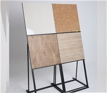 Wood Floor Tile Display Stand Mosaic Exhibition Stands Limestone Shelf Quartz Sample Board Display Stands