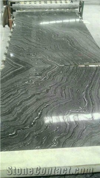 Black Wooden Marble,Anqitue Wooden Black Forest Marble, Wooden Marble Slabs