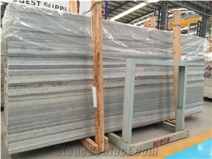 Blue Palissandro Marble Slabs, Crystal Wood Marble, China Wooden Grain Marble,Crystal Blue Marble with Brown Veins