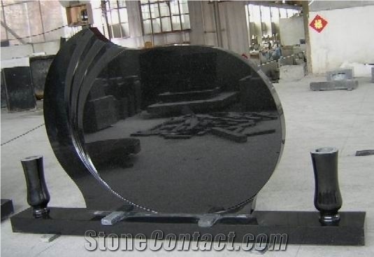 China Absolute Black American Style Polished Monument & Tombstone