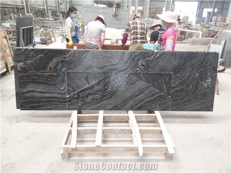 China Black Forest Marble Slabs/ Antique Wood Marble/ Black Wood Marble Slabs & Tiles, Black Wood Vein Marble for Countertops, Wall Tiles, Flooring Tiles, Project Cut-To-Size