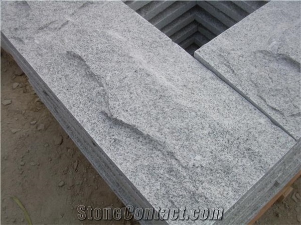 China Quarry Stone Factory Directely Light Grey Granite G603 Mushroom Treatment Wall Cladding,Floor Tiles Natural Decorative White Building Material