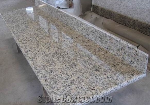 Giallo Santa Cecilia Granite Light Bathroom Vanity Tops,Bath Countertops