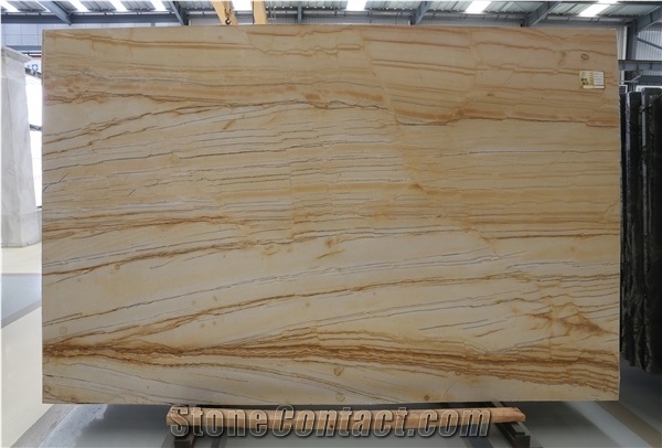 Golden Macaubas, Giallo Macaubas Quartzite Big Slab/ Golden Macaubas for Project Cut-To-Size & Countertops & Wall Tiles & Flooring Tiles