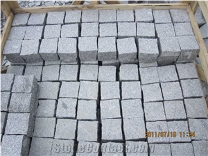 Lowest Price Pavers, G341 Grey Granite Pavers/Cube Stone/China Grey Granite Cobble Stone
