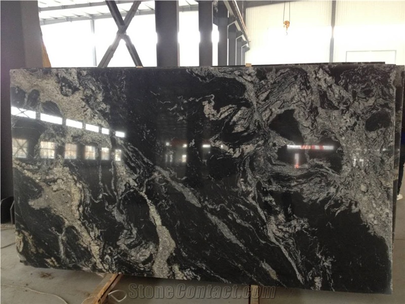 Nero Fantasy Granite, Cosmo Black Granite,Matrix Titanium Granite Slabs & Tiles & Cut to Size for Projects.